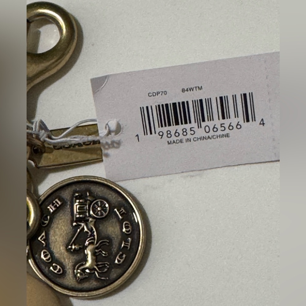 NWT Coach Clot Dumpling Bag Charm - Picture 7 of 16